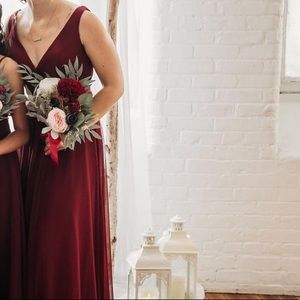Allure full length bridesmaids dress